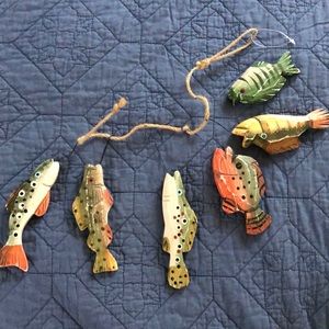 Wooden fish wall decor
